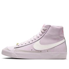 (WMNS) Nike Blazer Mid 77 'Digital Pink' CZ0376-500 (SNKR/Retro/Mid Top/Women's/Skateboard) Nike Blazer Mid 77 Women, School Leggings, High School Outfits, Nike Blazer Mid 77, Purple Nikes, Nike Blazer Mid, Nike Blazers Mid, Legging Outfits, Outfit Jeans