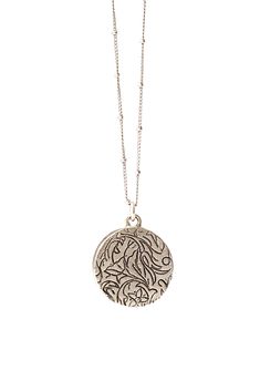 "\"I ordered this for myself as a wedding present. I am SO glad I got my lace set in a necklace. It is beautiful.\" -Melissa C., Ceci Leibovitz client Inspired by keepsake lockets that historically held fabrics and other items, this pendant necklace keeps a special memory close to your heart. Have one custom made with lace from your wedding dress, or the dress of a loved one. Request vintage lace in the drop down menu if you prefer not to send your own and I will choose something beautiful for y Elegant Engraved Jewelry For Weddings, Elegant Etched Necklace As A Gift, Elegant Etched Necklace For Gift, Victorian Silver Necklace For Wedding, Elegant Large Pendant Necklace For Wedding, Victorian Silver Necklaces For Wedding, Elegant Wedding Necklace With Large Pendant, Elegant Silver Medallion Necklace, Elegant Engraved Sterling Silver Medallion Necklace