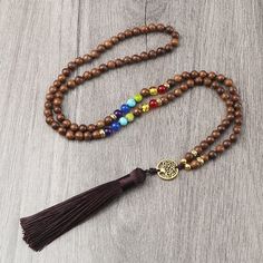 Buddhist Rosary, Necklaces Men, Prayer Jewelry, Necklaces Women, Wooden Bead Necklaces, Tibetan Buddhist, Sweater Chain