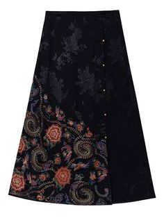 Description Product ID: DS2032712 Material: Cotton, Tencel Pattern: Floral Season: Spring, Summer, Autumn Style: Ethnic Occasion: Daily, Holiday, Dating Package included: 1 * Skirt Size Chart(Asian Size): Please allow 1-3 cm measured error. Size Length Waist One Size 90cm | 35.4 in 68cm | 26.8 in Black Embroidered Long Skirt, Black Cotton Skirt With Floral Embroidery, Long Gothic Prints Skirt, Flowers Embroidery, Elastic Waist Skirt, Autumn Style, Pattern Floral, Embroidery Flowers, Season Spring