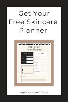 Unlocking the Secrets of Anti-Aging Skincare: A Comprehensive Guide Skincare Routine Planner, Skincare Planner, Free Meal Planner, Skincare Goals, Cosmetic Dermatology, Skincare Routines, Eternal Youth, Routine Planner, Effective Skin Care Products