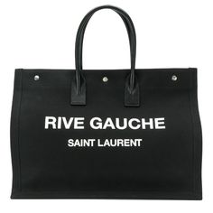 New Season! Brand: Saint Laurent Condition: Brand New With Cards And Dust Bag. Retail: $1990 + Tax!! 100% Authentic Spacious And Perfect Year Round. Saint Laurent Rive Gauche Tote With Tubular Handles, Featuring An Inner Zip Pocket And Three Saint Laurent-Engraved Snap Buttons At The Top. * Black * Dimensions: 48 X 36 X 16 Cm / 18.8 X 14.1 X 6.2 Inches (Largest Size) * Silver-Toned Metal Hardware * Grosgrain Lining * Snap-Button Closure * Interior: One Main Compartment, One Zip Pocket * Handle D Saint Laurent Rive Gauche Tote, Saint Laurent Tote, Ysl Saint Laurent, Tote Beach Bag, Saint Laurent Handbags, Handbag Outfit, Travel Handbags, Quality Handbags, Summer Linen