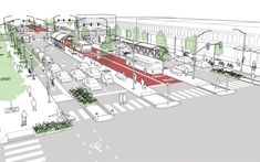 an artist's rendering of the proposed bus station