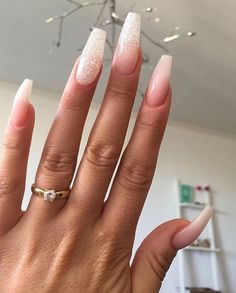 Nail Polygel, Polygel Nail, Polygel Nails, Minimal Nails, Coffin Nails Long, Winged Liner, Nail Designs Glitter, Acrylic Nails Coffin, Coffin Nails Designs