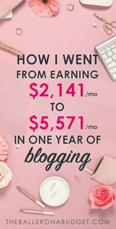 In my second year of blogging, I made $2,141 in January and made $5,571 in December. My first blogging income report shows all of the strategies I used to make almost $40,000 this year and how you can build a full-time income with your own blog. - www.theballeronabudget.com 2nd Year, Blogging 101