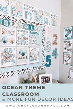 the ocean theme classroom and more fun decor ideas for kids's room or playroom