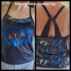 Bahama Mama Blouson Top Pattern | PDF Sewing Pattern Blouson Top, Top Pattern, Sell Items