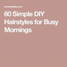 If you often find yourself too busy in the morning to do anything special with your hair, welcome to the club! It’s the same problem that never fails to Running Late, Diy Hairstyles, Quick Easy, Fails, Easy Diy, Finding Yourself, Running