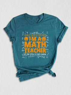 The "I Don't Need a Costume, I'm a Mathematics Teacher, My Job Title is Scary Enough" Shirt is a fun and clever choice for Halloween. This shirt is perfect for math teachers who want to celebrate the spooky season in a unique and humorous way. It humorously conveys that the job title of a math teacher can be so intimidating that it doesn't require an additional costume for Halloween. With this shirt, you can show your love for mathematics and make a lighthearted statement about your profession. It's an ideal choice for wearing to school, Halloween parties, or any math-related event during the Halloween season. Embrace your role as a math teacher and enjoy the fun and laughter that this shirt brings to the holiday.

Not just for Halloween, this coffee shirt is a year-round statement piece f School Halloween, Pumpkin Spice Shirt, Costume For Halloween, Skeleton Shirt, Coffee Shirt, Ghost Shirt, Teacher Tees, Pumpkin Shirt, Coffee Shirts