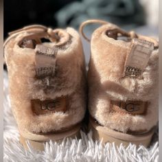 Brand New, Never Worn Uggs. Fuzzy On The Inside And Out. Womens Uggs, Ugg Shoes, Ugg Boots, Bootie Boots, Ankle Boots, Size 6, Women Shoes, Brand New, Boots