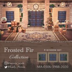 an advertisement for the frosted fir collection