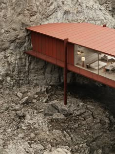 a house built into the side of a cliff