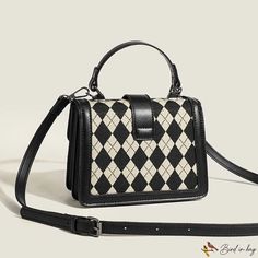 Bird in Bag - Female bags new fashion shoulder crossbody bag senior texture checkerboard grid small square bag Plaid Square Shoulder Bag For Travel, Plaid Shoulder Bag With Adjustable Strap For Daily Use, Square Plaid Bags For Everyday Use, Square Plaid Shoulder Bag For Everyday Use, Plaid Rectangular Shoulder Bag With Adjustable Strap, Everyday Use Square Plaid Bags, Trendy Plaid Shoulder Bag, Everyday Square Plaid Bags, Plaid Rectangular Bag With Large Capacity