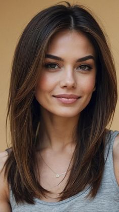 Best Haircut For Straight Hair Girl, Women Haircut For Square Face, Thick Hair Square Face Haircut, Square Face Hairstyles Straight Hair, Long Bob Haircuts Square Face, Medium Hair Low Maintenance, Medium Hairstyle Women Square Face, Curtain Bangs Straight Hair Round Face, Haïr Cut For Square Face Girl