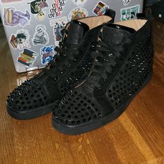 Pre-Owned. Great Condition. See Pictures For Condition. Christian Louboutin Mens Sneakers, Christian Louboutin Men, Louboutin Shoes, Christian Louboutin Shoes, See Pictures, Mens Shoes Sneakers, Men's Sneakers, Christian Louboutin, Black Color