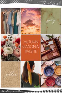 Strong Autumn Color Palette, Vibrant Autumn Color Palette, Warm Autumn Makeup Palette, Autumn Makeup Palette, Colour Palette Autumn Type, Autumn Pallet, Mellow Autumn Zyla Palette, Season Analysis