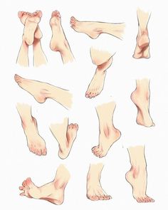 an image of different feet and ankles