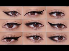 Mata Hooded, Different Eyeliner, Makeup For Hooded Eyelids, Different Eyeliner Styles, Hooded Eye Makeup Tutorial, Eyeliner For Hooded Eyes, Craft Spaces, Mekap Mata, Best Makeup Tutorials