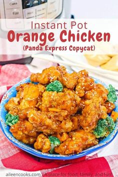 instant pot orange chicken with broccoli and carrots