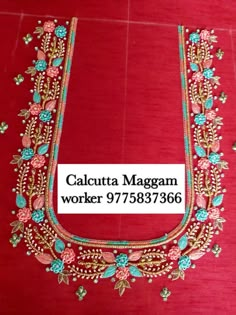 Latest Simple Aari Thread Work Blouse Designs, Thread Maggam Work Blouses, Magam Work Designs, Magam Work, Mirror Work Blouse Design, Aari Work Designs, Blouse Designs Pattern, Hand Work Design, Aari Design