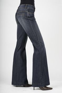 Stetson Women's 214 Dark Wash City Trouser - Breeches.com Black Tactical Pants, San Myshuno, Bleached Jeans, Looks Pinterest, Tactical Pants, Dark Indigo