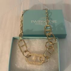 Brand New Beautiful Gold Park Lane Necklace. Never Worn Box Included! Park Lane Jewelry, Expensive Jewelry, Park Lane, Womens Jewelry Necklace, Gold Necklace, Jewelry Necklaces, Womens Sizes, Women Jewelry, Necklaces