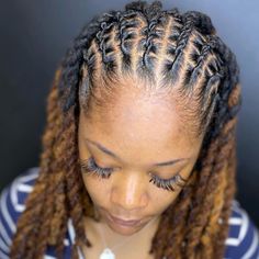 Flat Twist Dreads Loc Hairstyles, Half Flat Twist Half Twist, Locs Flat Twist Style, Flat Twist With Locs, Three Barrel Twist Locs, Flat Barrel Twist Locs, Twist Locks Hairstyles Women, Twisted Dreadlocks Styles, Flat Loc Styles