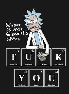 a cartoon character with the words fluk on it's chest and an image of rick