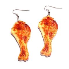 Chicken Earrings, Funny Earrings, Food Earrings, Novelty Earrings Chicken Earrings, Earrings Funny, Earrings Food, Novelty Earrings, Funny Earrings, Chicken Wing, Hot Wings, Gold Earrings For Women, Food Earrings