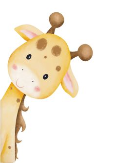 a cartoon giraffe is hanging upside down