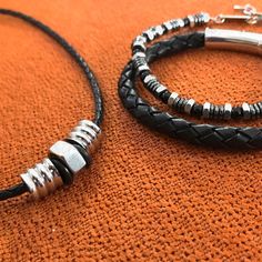 A nice way to put a hex on someone you love... #BraceletStack #MensFashion #StainlessSteelJewelry #mensjewelry #leatherbracelet #StyleGameStrong #AccessoryGoals #hexnutjewelry #loralyndesigns Put A Hex On Someone, Hex Nut Jewelry, Leather Bracelet, Mens Jewelry, Women Jewelry