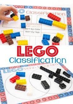 a close up of a board game with legos on it and the words lego classifiction