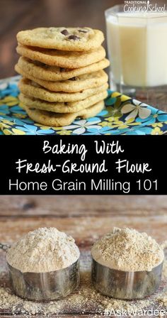 baking with fresh - ground flour is an easy way to make your own homemade grani mill