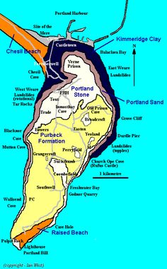 a map of the island of portland