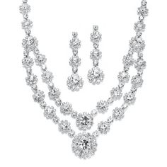 PRICES MAY VARY. LUXURY STYLE: Mariell Petite Size Glamorous Double Strand Rhinestone Necklace and Earrings Set, Double Strand Necklace with Matching Shimmery Dangles, Head Turning Bling PERFECT SIZE: Adjustable Statement Necklace for Petite Women Measures 12" to 16", Center of Necklace Measures 1 1/2" High , Graduated Earrings are 1 3/4" Long, Posts with Comfort Disc Backs QUALITY DESIGN: Stones are Top Quality Prong-Set Austrian Crystal Rounds Framed with Rhinestone Crystals MADE WITH LOVE: De Indian Jewelry Sets, Prom Jewelry, Necklace And Earrings Set, Rhinestone Bridal, Bridesmaid Necklace, Rhinestone Jewelry, Brides And Bridesmaids, Adjustable Necklace, Bridal Jewelry Sets