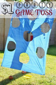 a homemade game to play in the yard