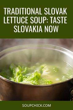 Slovak Lettuce Soup recipe Lettuce Soup Recipes, Lettuce Soup, Refreshing Food, Food Help, Delicious Soup, Food Guide, Meals For The Week, Soup Recipe, Broth