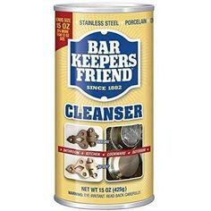 a can of bar keepers friend cleaner