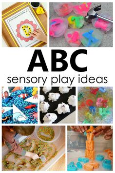 the abc and d activities for children to play with