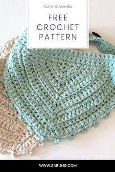 three crochet dishcloths with the text, free crochet pattern