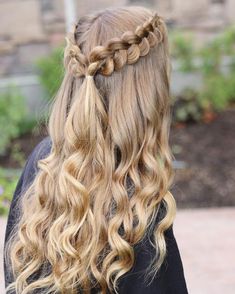 Homecoming Hairstyle, Fishtail Braids, Cheer Hair, Hair Hoco