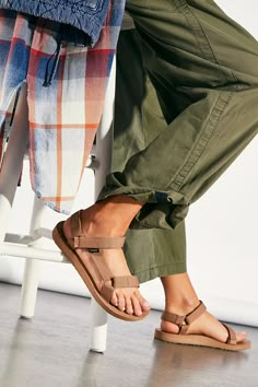 Original Universal Teva Sandals | Free People Tan Teva Sandals Outfit, Teva Sandals Outfit Summer, Tevas Outfit, Teva Outfit, Tevas Sandals, Teva Sandals Outfit, Teva Sandal, Sandals Outfit Summer