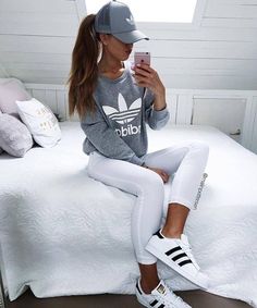 Yay or Slay? @malinpettersen Adidas Trainer, Womens Sports Fashion, Sport Style Woman, Mode Tips, Adidas Trainers, Mode Casual