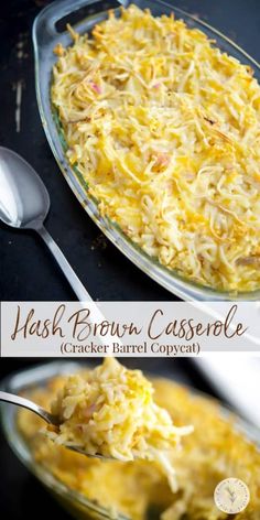 this hash browns casserole is loaded with chicken and cheese