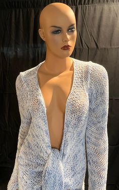 I DO NOT SELL/SHIP OUTSIDE OF THE U.S. Cardigan Sweater. Open weave. Cotton Knit. One size fits all.  For reference, the manikin is 71" tall. Only one of these is available. *No Returns *No Exchanges *No Refunds *All sales final *WE DO NOT SHIP INTERNATIONALLY *NON-SMOKING ENVIRONMENT *VISIT AND FOLLOW OUR PARROT FOOD SHOP: https://www.etsy.com/shop/BestBirdFoodOrigins?ref=simple-shop-header-name&listing_id=691747432 Parrot Food, Open Weave, Food Shop, Baby Sweaters, Cotton Knit, Cardigans For Women, Cardigan Sweater, One Size Fits All, Baby Blue