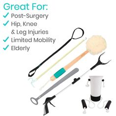 Hip & Knee Replacement Kit - Surgery Recovery Aids - Vive Health Knee Recovery, Knee Surgery Recovery, Inner Knee Pain, My Knee Hurts, Knee Pain Exercises, Hip Surgery, Knee Stretches, Leg Injury, Injury Recovery