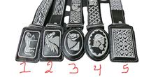 Fast shipping Processing time: 1 - 2 business days High quality leather belt, perfect for any occasion from casual to western/cowboy/cowgirl wear. These belts perfectly complement the cowboy/cowgirl buckles. Resistant material Brooches with interchangeable buckle Made in Mexico The design/pattern of the belt may be slightly different from the images shown. We recommend going up one or two sizes above your jeans size. EX: if it is a 32 in jeans, we recommend a size 36 in a belt. Square and oval buckle, depending on stock. Please measure to ensure you select the correct size. any questions please send us a message Español: Envío rápido Tiempo de procesamiento: 1 - 2 días hábiles Cinturón de cuero de alta calidad, perfecto para cualquier ocasión, desde casual hasta ropa occidental/vaquera/vaq Adjustable Black Belts With Silver Buckle, Black Adjustable Belt With Silver Buckle, Adjustable Black Belt With Silver Buckle, Western Black Embroidered Belt, Adjustable Black Embroidered Belt, Black Western Style Embroidered Belt, Black Embroidered Adjustable Belt, Black Western Belt Buckles With Silver Buckle, Western Black Belt Buckles With Silver Buckle