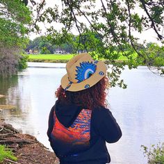 This Beautiful Mandala Hat Is Perfect For Any Occasion. Its Stylish Design And White Color Make It A Great Addition To Any Outfit. Whether You're Going To A Wedding, A Party, Or Just Running Errands, This Hat Is Sure To Make You Stand Out. With Its Lightweight And Breathable Features, This Hat Is Perfect For Outdoor Activities Such As Hiking, Camping, Or Going To The Beach. Its Adjustable Size Makes It Suitable For Both Men And Women, And Its Vintage Style Adds A Touch Of Boho And Hippie Vibe To Your Look. The Hat Also Features A Fish And Love Theme, Making It A Great Gift For Nature And Country Lovers. Cheap Bohemian Hats For Festivals, Bohemian Hats, Eye Designs, Beautiful Mandala, Love Theme, Going To The Beach, Hippie Vibes, Seeing Eye, Eye Design