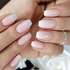 48630077817126 Gradient Nail Designs Ombre, Bridal Nails 2024, Ombre Nail Design, Ombre Nail Art Designs, Bridesmaids Nails, Ombre Nail, Nagel Tips, Ombre Nail Designs, Nail Art Ombre