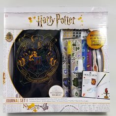 the harry potter stationery set is in its box